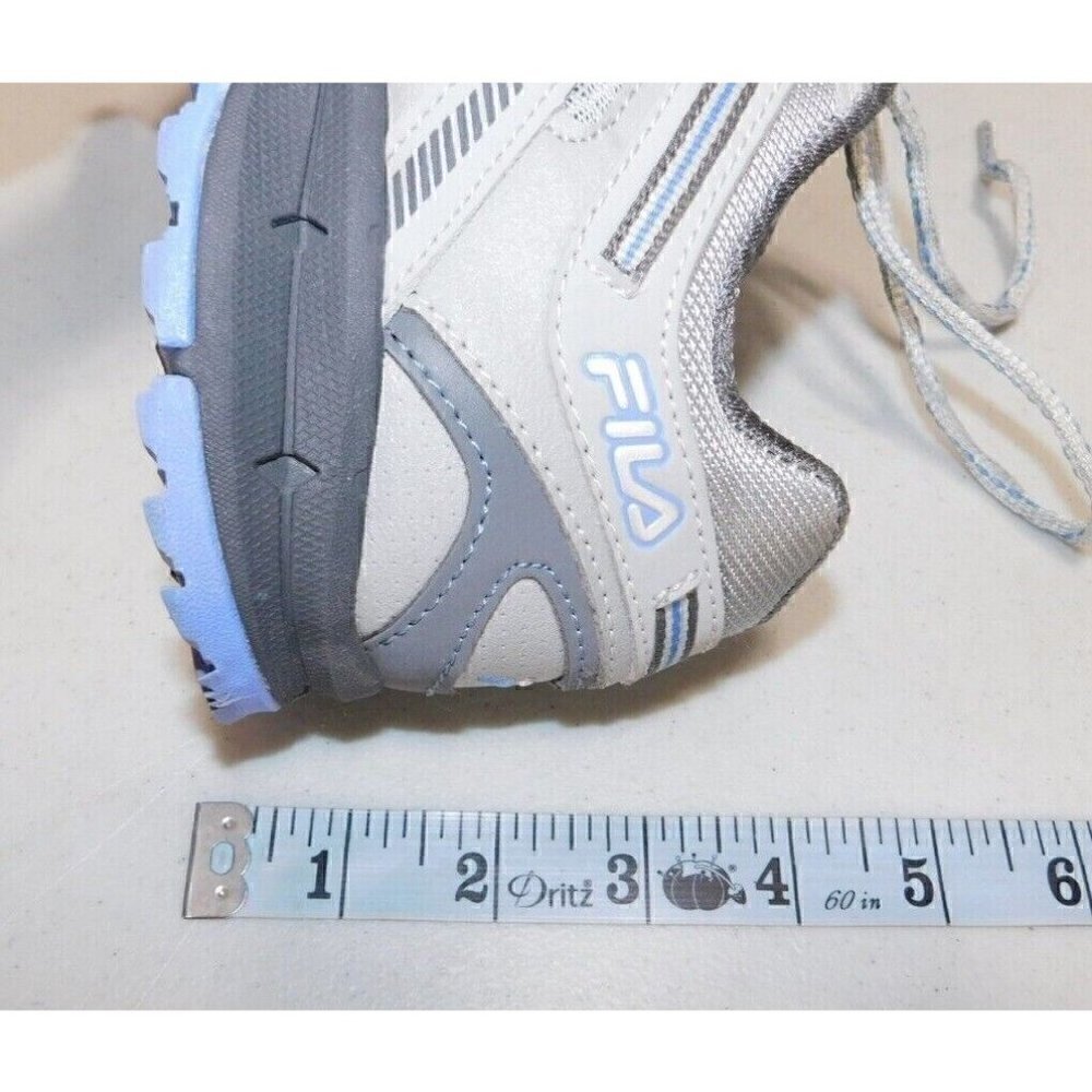 FILA gray & blue/purple fabric sneakers, woman's size 8 - Picture 9 of 9